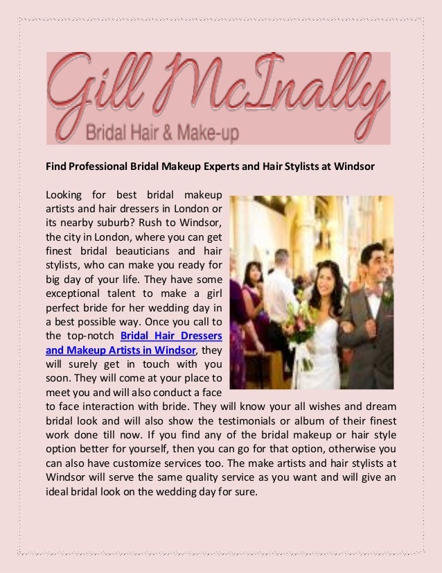 Find Professional Bridal Makeup Experts And Hair Stylists At Windsor