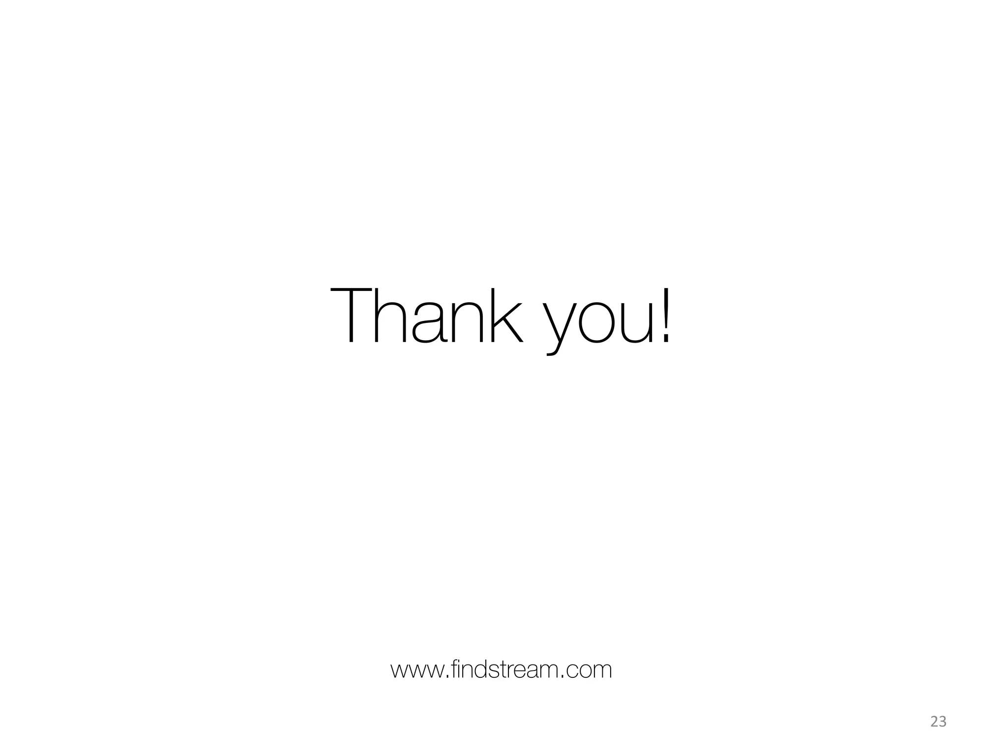 Team
CTO
Denis Orel
MS applied math and system programming
Main developer of the search and recommendation API, key inventor of smart music discovery
technology and UI; 2006-2007  main developer of distributed telecom data network for MERA;
2005-2006 key developer of multimedia systems for MERA. Author of patents and scientiﬁc articles.
CEO
Alexey Fomichev
Project manager in R&D in IT since 1997. Since 2009 - director of R&D in MERA – one of the
leading IT R&D company in Russia. Alexey is a driving force & ideologist of all FindStream solutions
with profound knowledge of global media streaming and digital music industries
CMO
Daria Golyanina
Marketing and PR professional with more than 8 years experience in IT marketing. Worked as senior
marketing manager for MERA with exposure in the US and Asian markets. Has been actively
engaged in marketing and PR in media and music, established working connections with record
labels, radio promoters, artist managers and data analytics companies at diﬀerent levels.
 