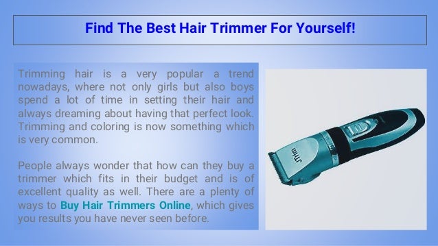 Find The Best Hair Trimmer For Yourself