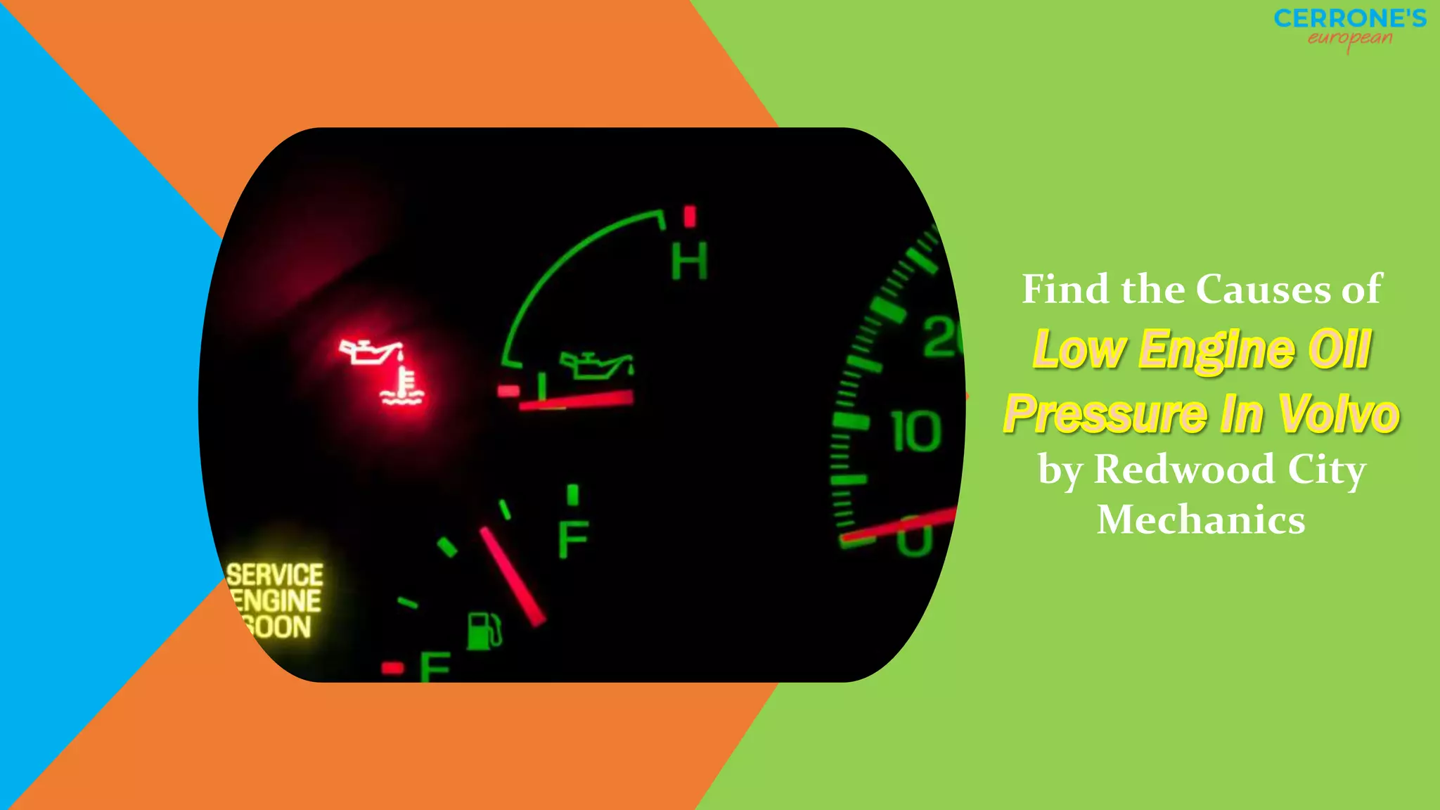 Find the Causes of Low Engine Oil Pressure in Volvo by Redwood City ...