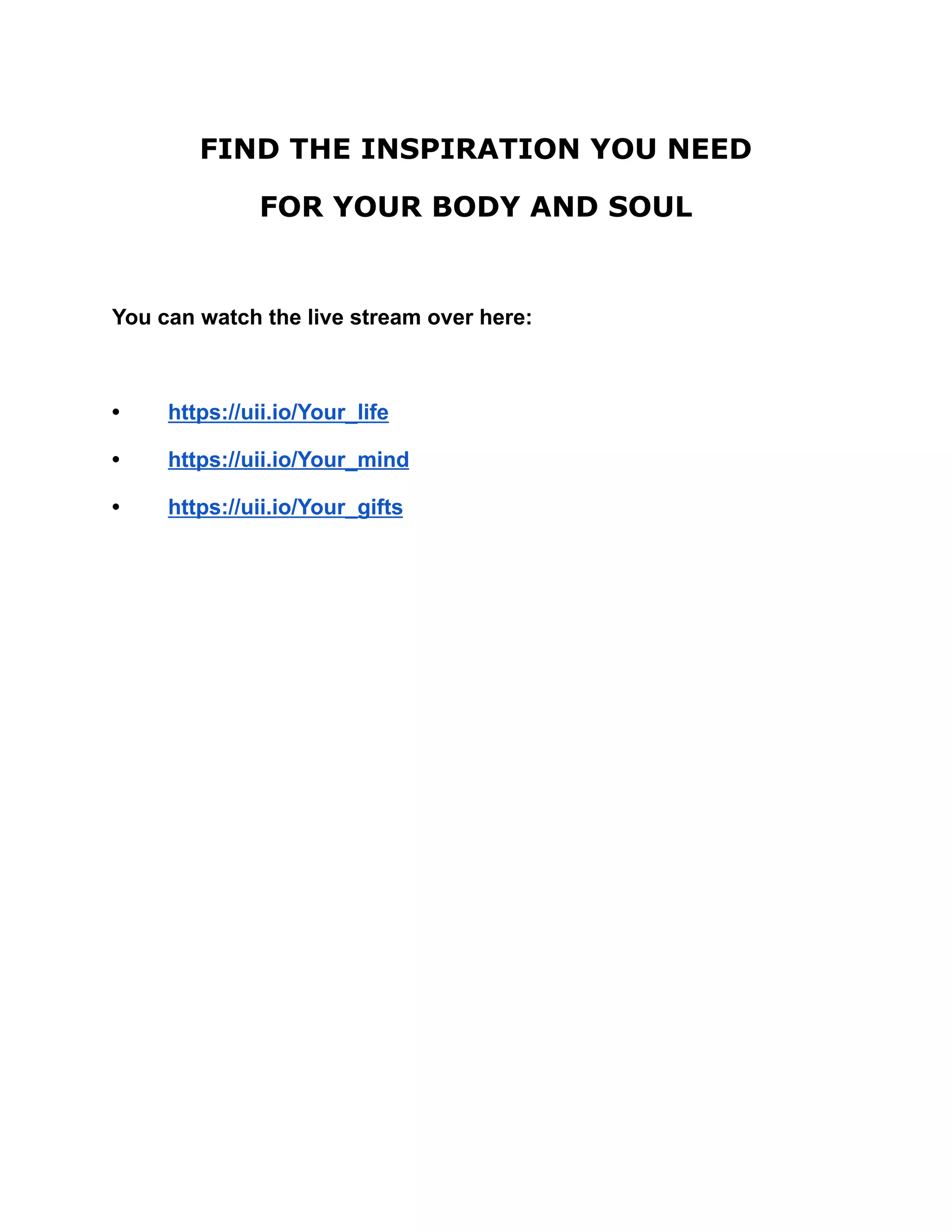 Find The Inspiration You Need PDF
