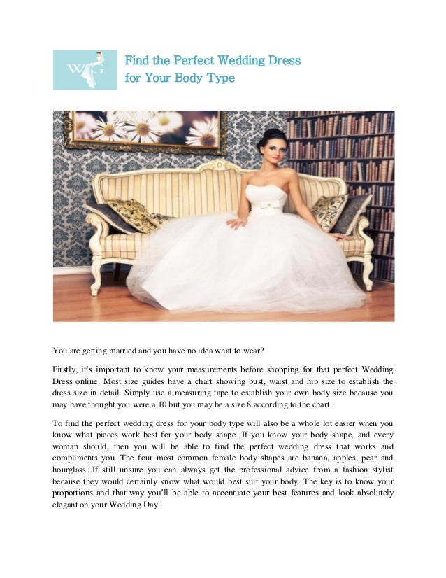 Find The Perfect Wedding Dress