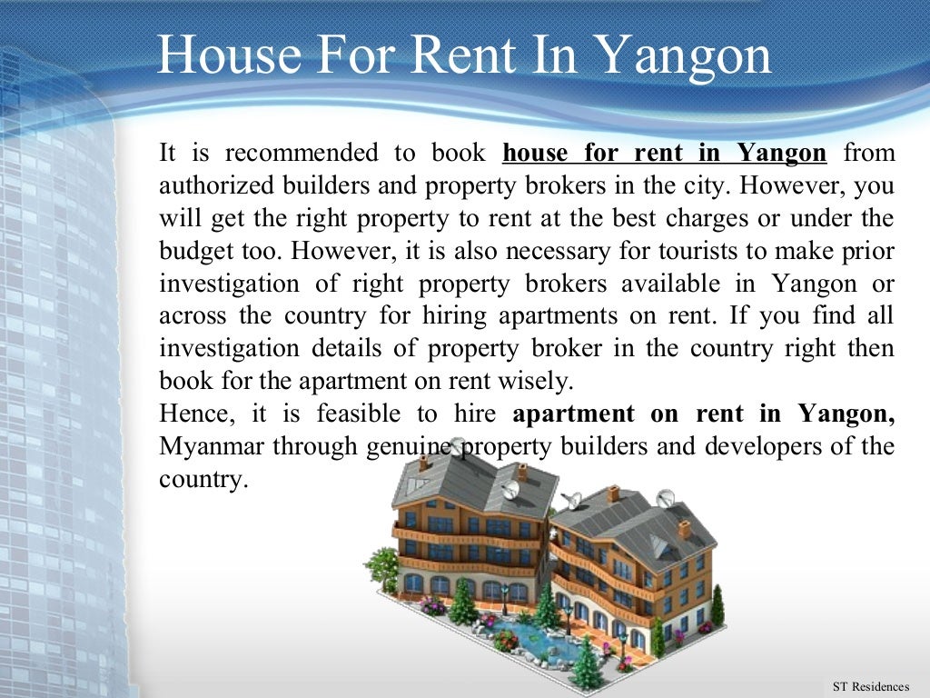 Find TopQuality Apartments in Yangon on Rent to Stay During Trip to