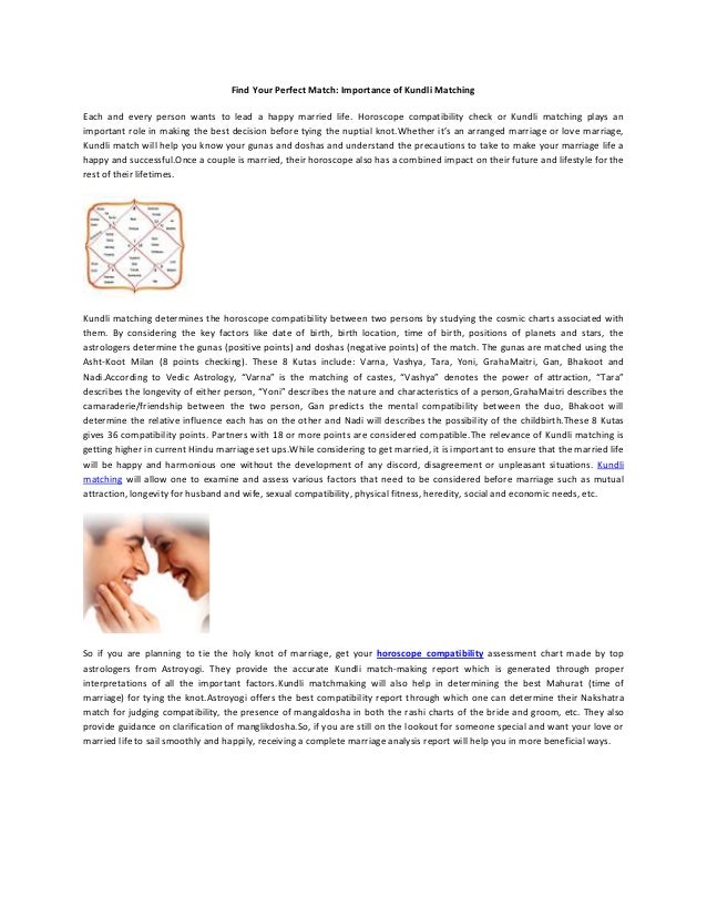 Find your perfect match importance of kundli matching