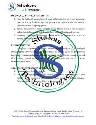 Fine grained two-factor access control for web-based cloud computing ...