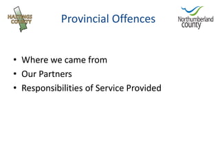 Fine collection and the provincial offences act oemc 2012