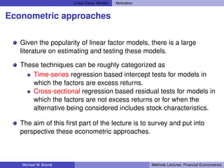 Fin econometricslecture | PDF