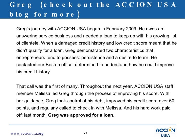 Accion Usa Boston