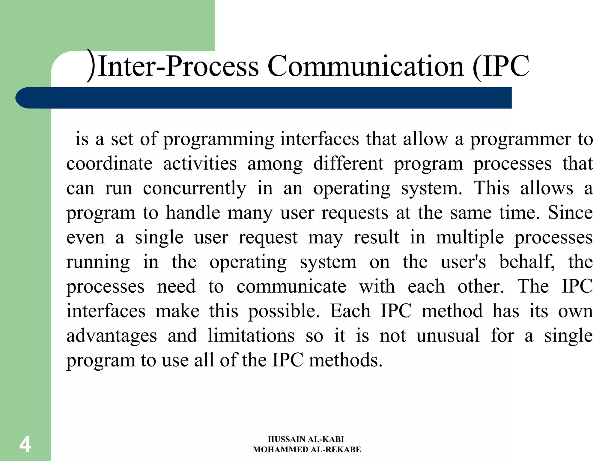 Interprocess communication (IPC) IN O.S | PPT | Operating Systems ...
