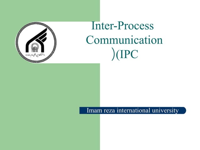 Interprocess communication (IPC) IN O.S | PPT | Operating Systems ...