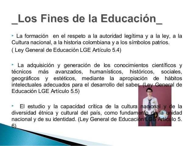 Fines de la educacion