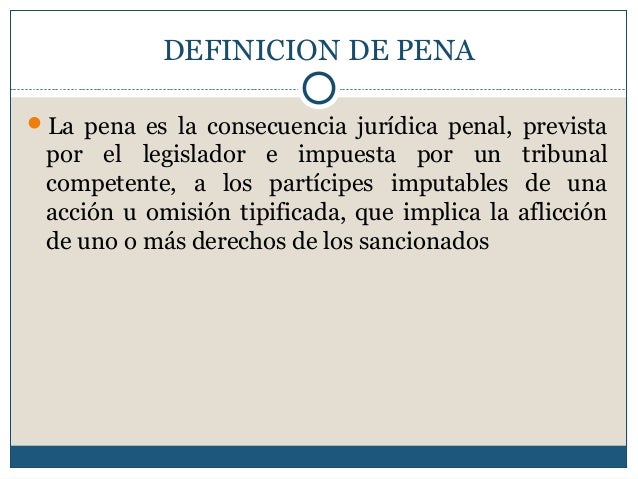 Fines de las penas 2011