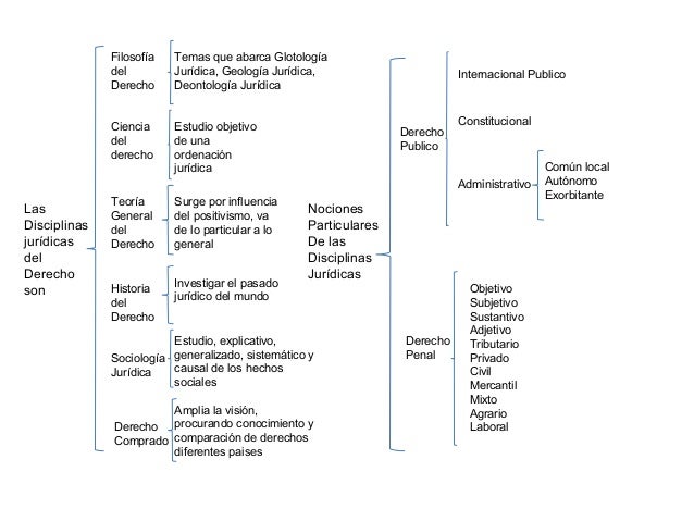 Fines del derecho mapa mental y conceptual