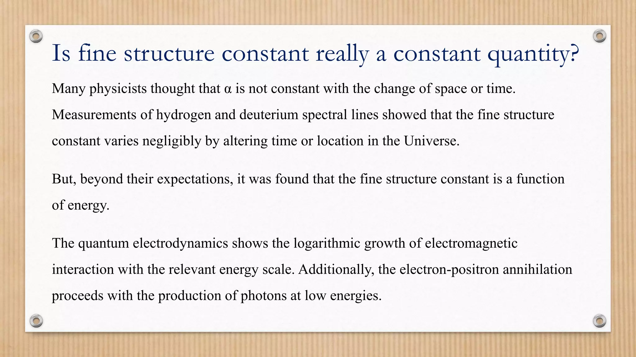 Fine Structure Constant pdf Fine Structure Constant pdf