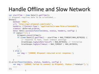 Handle Offline and Slow Network
 
