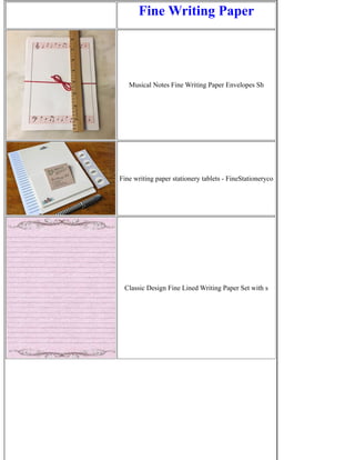 Fine Writing Paper PDF Fine Writing Paper PDF