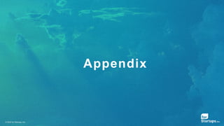 © 2020 for Startups, Inc.
Appendix
 