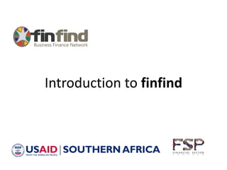 Introduction to finfind 