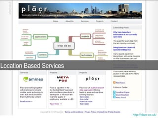 Location Based Services




                          http://placr.co.uk/
 