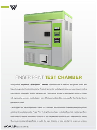 Finger print-testing-chamber | PDF