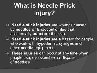 Pin Pricks Wound Finger pricking | PPTX