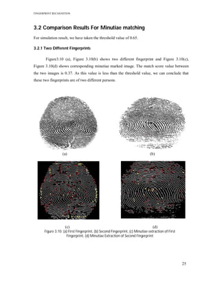 Fingerprint Recognition Technique(PDF) | PDF