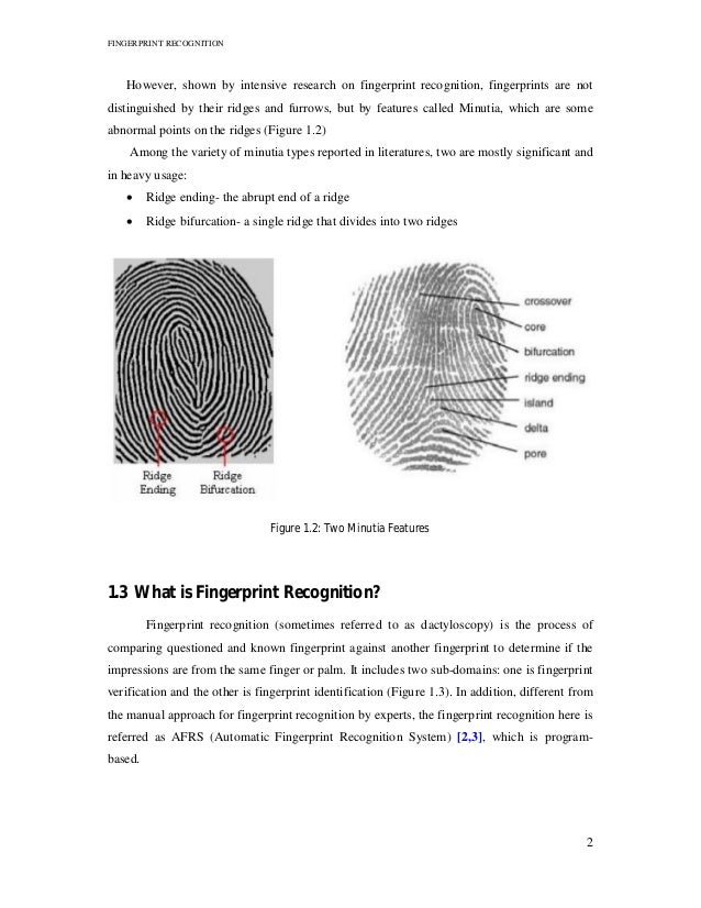Fingerprint Chart Pdf