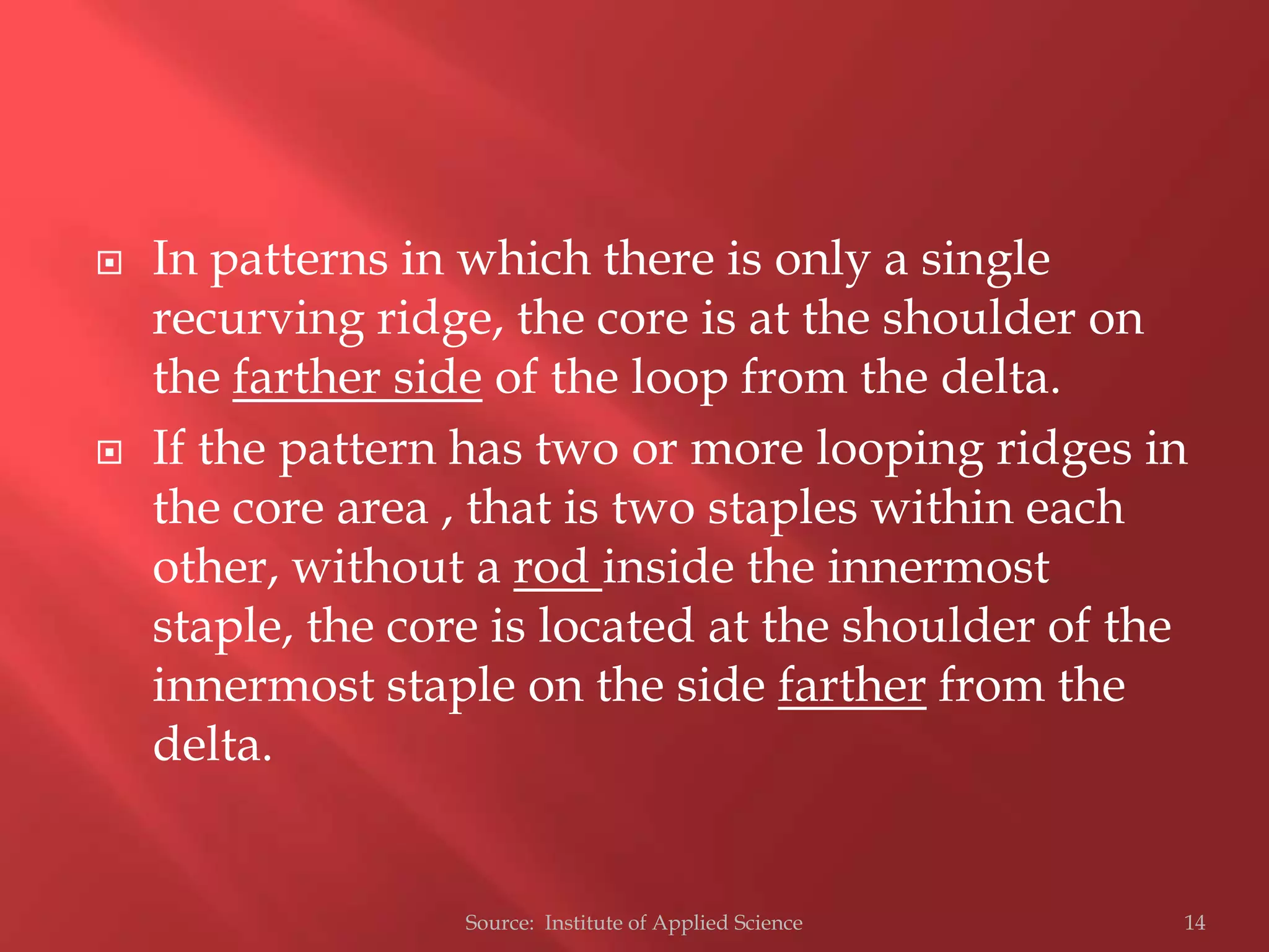 Fingerprint classification rules | PPTX