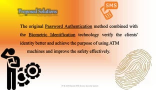 Fingerprint & GSM based ATM Access Security System | PPTX