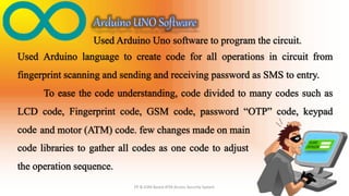Fingerprint & GSM based ATM Access Security System | PPTX