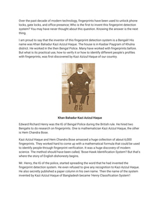 Fingerprint history | PDF