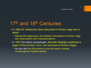 Nehemiah Ridges Fingerprint history0911 | PPTX