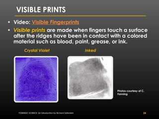 Fingerprint Science Ink Comprehensive Forensic Science Guide to Fingerprinting Principles and ...