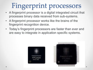 Fingerprinting technology | PPTX