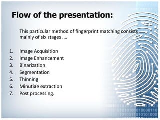 Fingerprint recognition | PDF