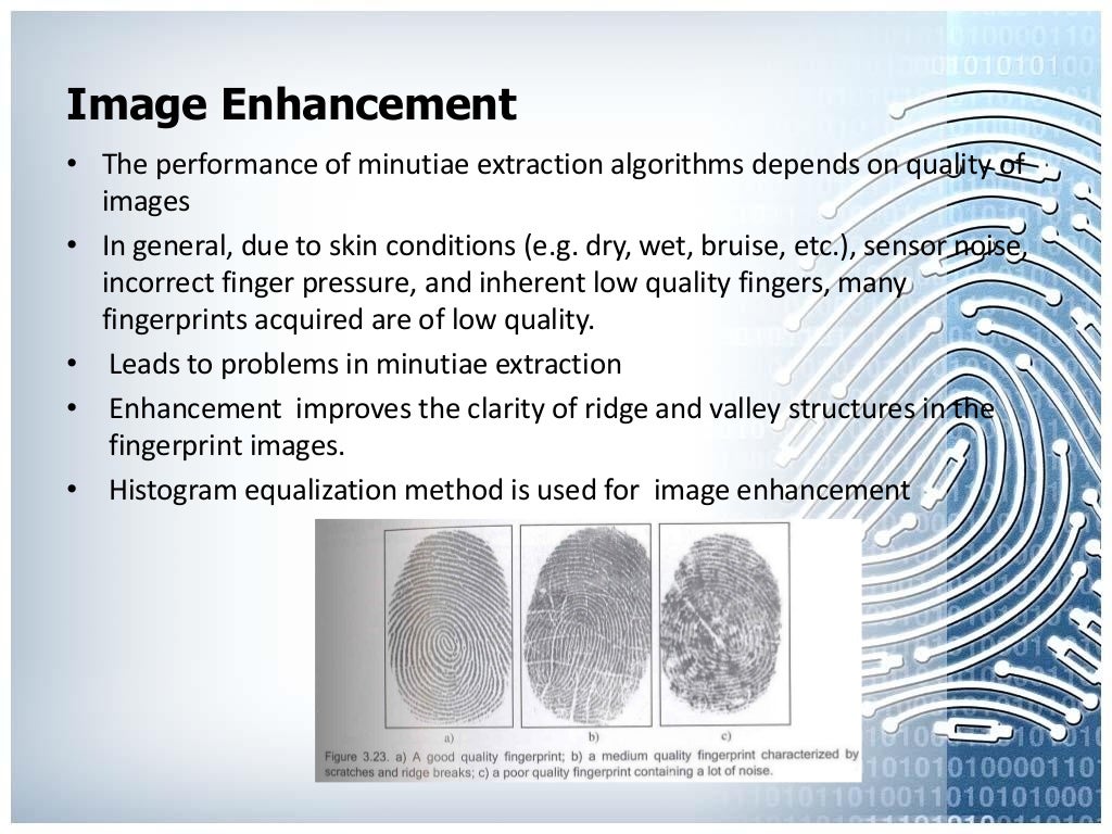 Fingerprint recognition