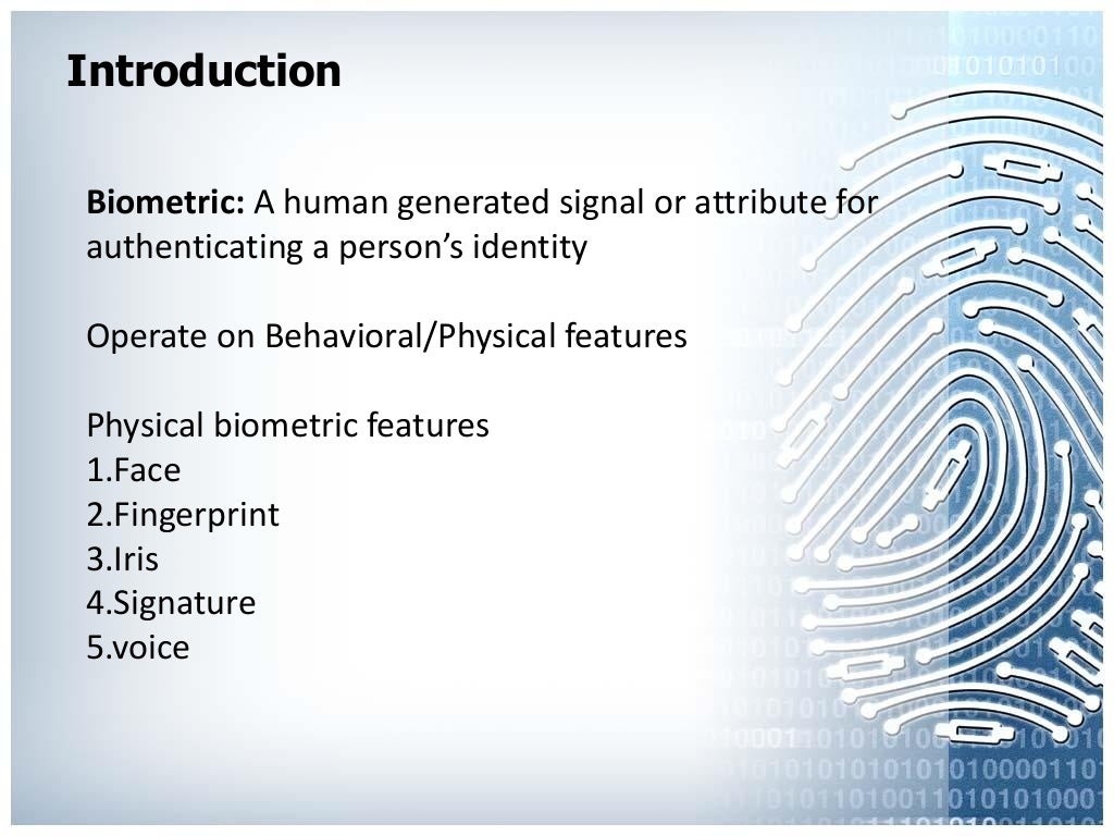 Fingerprint recognition