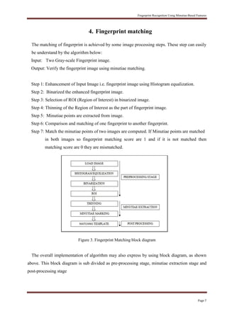 Fingerprint recognition using minutiae based feature | PDF