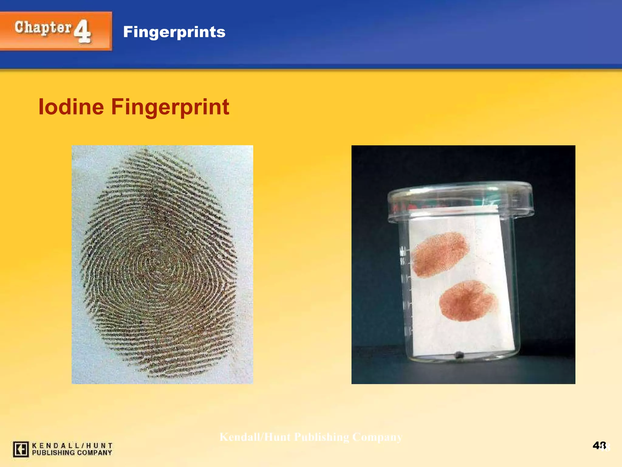 Iodine Fingerprint Kendall/Hunt Publishing Company 
