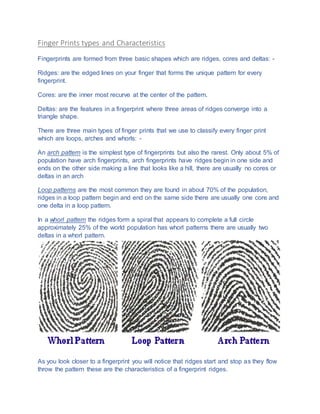 Finger prints research | PDF