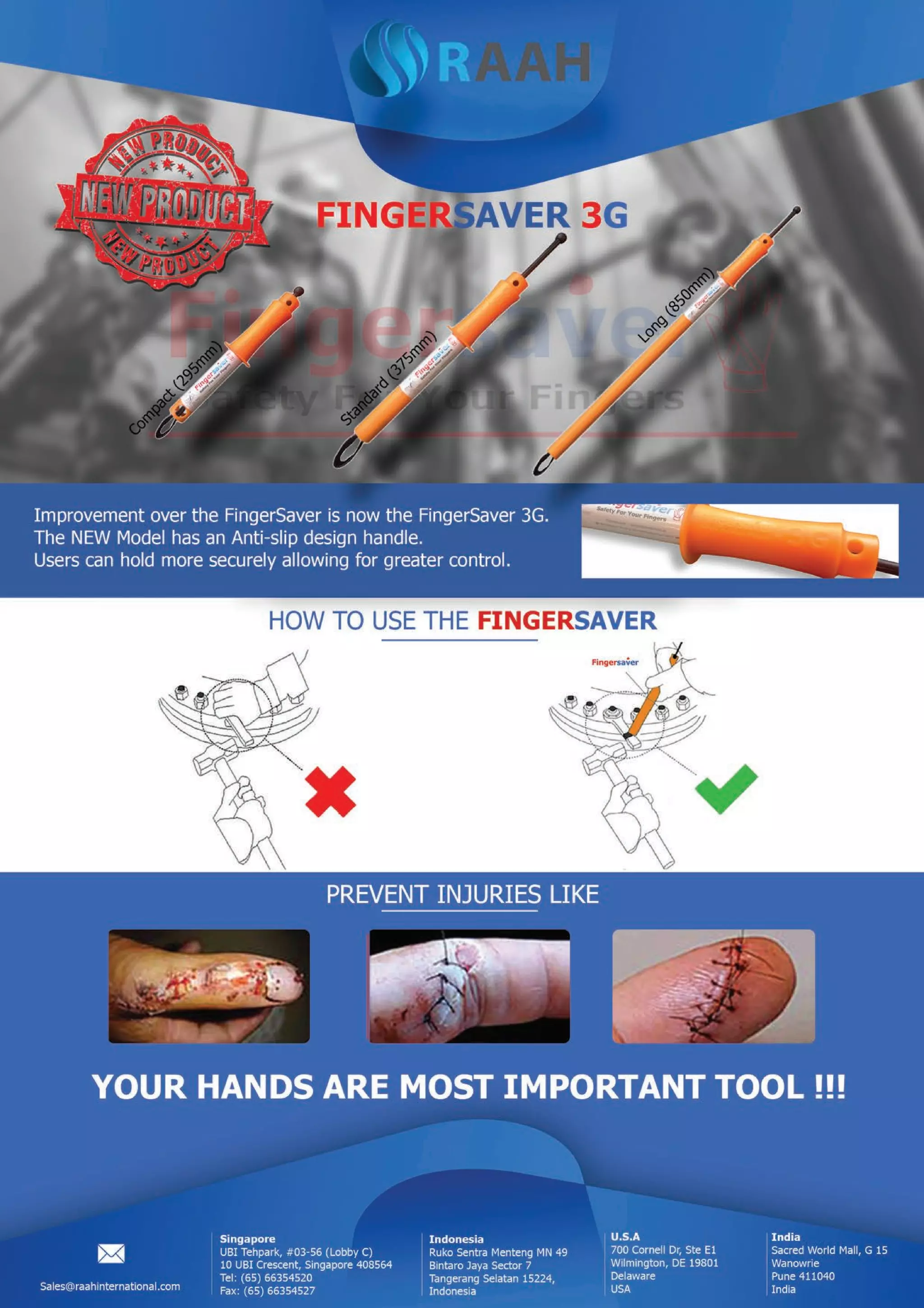 Fingersaver new 3G (RAAH Safety/ Raah International) | PDF