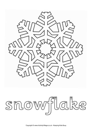 Finger tracing snowflake