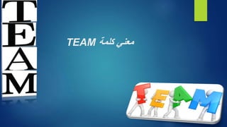 TEAM معني كلمة 
 