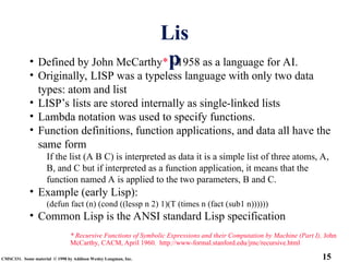 functional programming language of pcpf subject | PPT