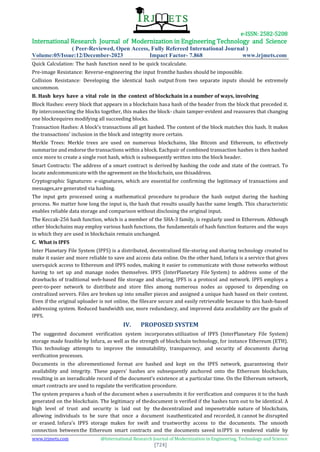 ENHANCING SECURITY AND TRANSPARENCY: THE ROLE OF BLOCKCHAIN IN DOCUMENT