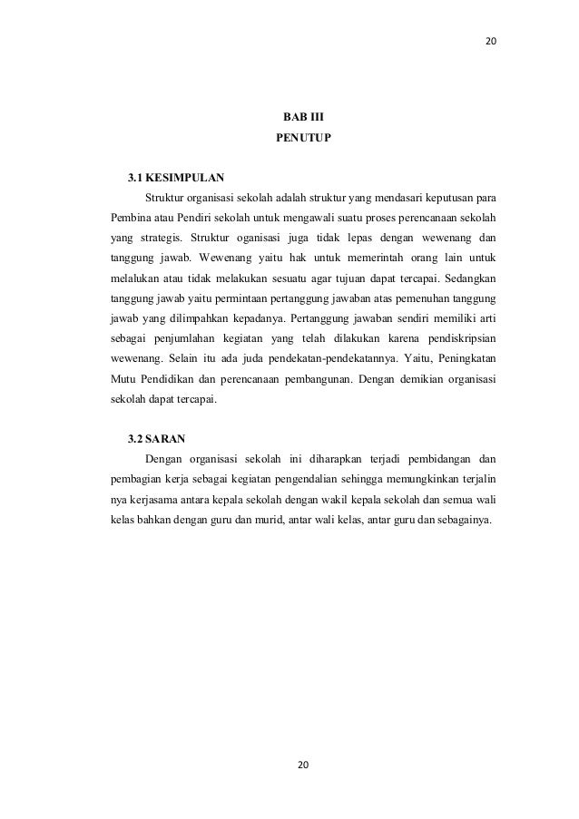 Struktur Organisasi Sekolah