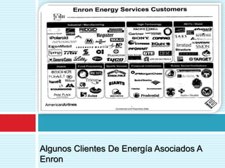 Algunos Clientes De Energía Asociados A
Enron
 