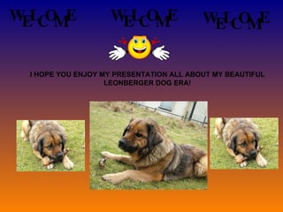 I HOPE YOU ENJOY MY PRESENTATION ALL ABOUT MY BEAUTIFUL LEONBERGER DOG ERA! 