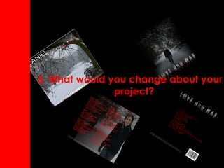 5. What would you change about your project? 