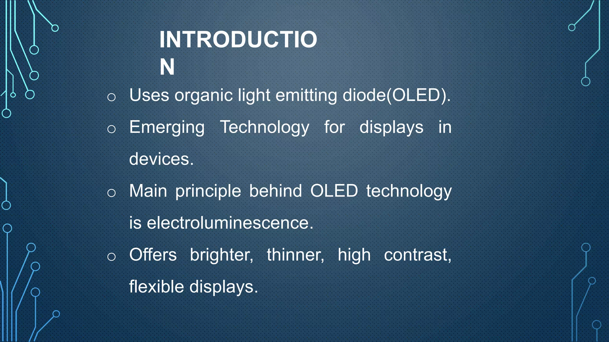 OLED Technology | PPTX